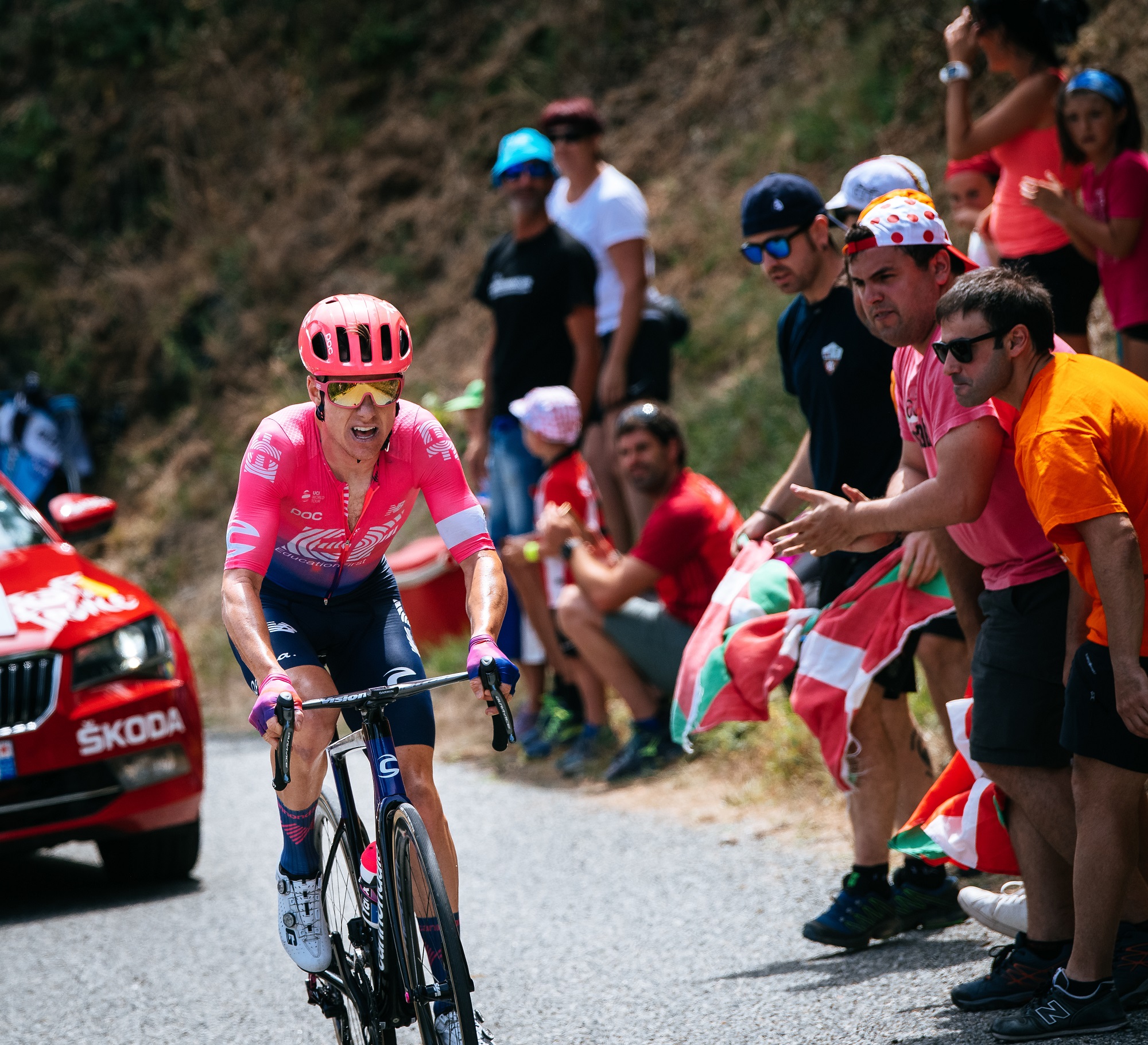 Simon Clarke in the breakaway (ph. Gruber)