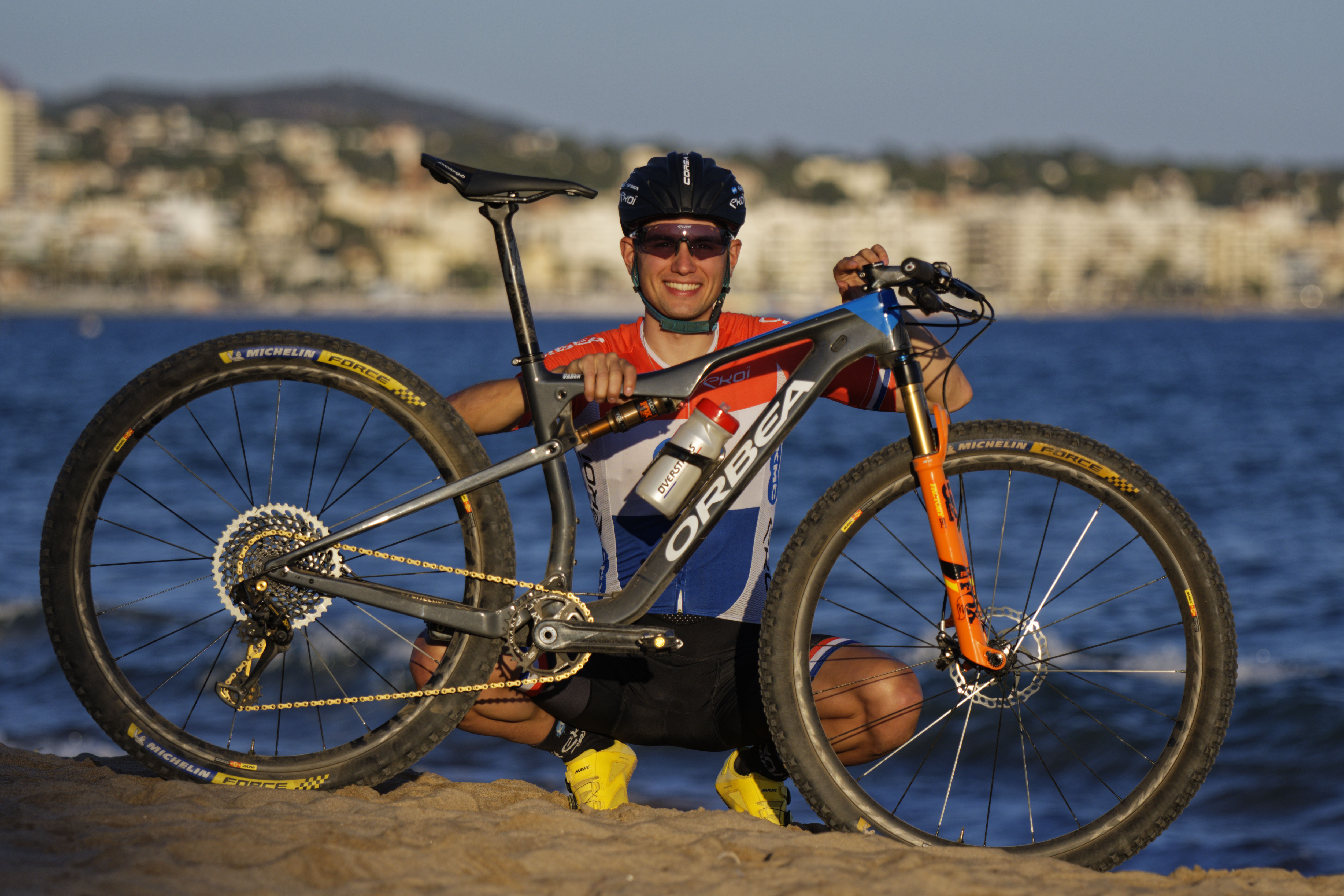 Milan Vader and his Orbea Oiz