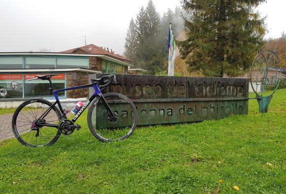 Bettiol's Cannondale bike at Ghisallo Cycling Museum