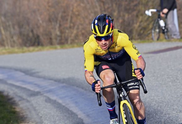 Primoz Roglic focus on Yellow Jersey.