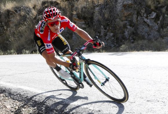 Primoz Roglic in action.